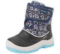 Geox Garçon Fille B Flanfil Girl B ABX Bateau à Cheville, Bleu Marine Turquoise, 26 EU