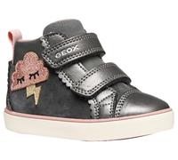 Geox Garçon Fille B Gisli Girl Basket, Gris foncé, 26 EU