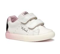 Geox Garçon Fille B GISLI Girl D Basket, White/Pink, 26 EU