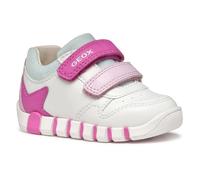 Geox Garçon Fille B IUPIDOO Girl A Basket, White/Fuchsia, 25 EU