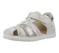 Geox Garçon Fille B Sandal Macchia Gir, Blanc/Argent, 26 EU