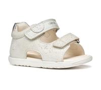 Geox Garçon Fille B Sandal MACCHIA GIR, White/Silver, 25 EU