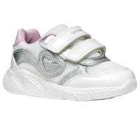 Geox Garçon Fille B SPRINTYE Girl A Basket, White/Silver, 26 EU