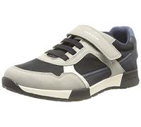Geox Garçon J Alfier Boy A Sneakers, Grey/Navy, 24 EU