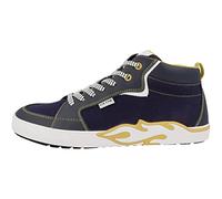 Geox Garçon J Alphabeet Boy Basket, Bleu Marine Jaune, 32 EU