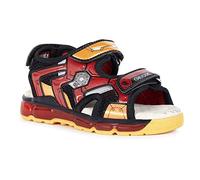 Geox Garçon J Android Boy Sandal, Noir Rouge, 31 EU