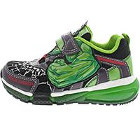 Geox Garçon J Bayonyc Boy Basket, Black Green, 31 EU