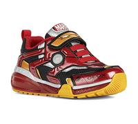 Geox Garçon J Bayonyc Boy Basket, Noir Rouge, 24 EU