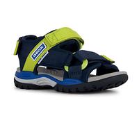 Geox Garçon J Borealis Boy Sandal, Bleu Marine Citron Vert, 30 EU