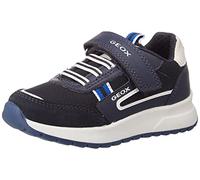 Geox Garçon J Briezee Boy B Sneakers, Navy/White, 28 EU