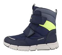 Geox Garçon J Flexyper Boy B Abx Bottines, Navy/Fluo Yellow, 28 EU