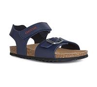 Geox Garçon J Ghita Boy B Sandales, Navy/Red, 38 EU