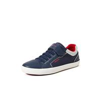 Geox Garçon J Gisli Boy A Sneakers, Navy/Red, 24 EU