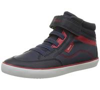 Geox Garçon J Gisli Boy B Sneakers, Navy/Red, 30 EU