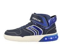 Geox Garçon J Grayjay Boy A Sneakers, Navy/Royal, 24 EU