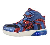 Geox Garçon J Grayjay Boy C Sneakers, Navy/Royal, 35 EU