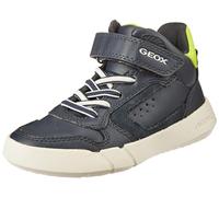 Geox Garçon J Hyroo Boy Basket, Navy Lime, 35 EU