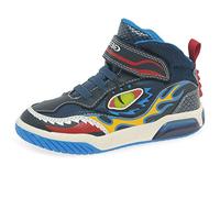 Geox Garçon J Inek Boy A Sneakers, Navy/Lt Blue, 28 EU