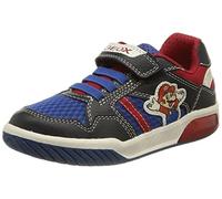 Geox Garçon J Inek Boy B Sneakers, Navy/Royal, 24 EU