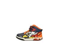 Geox Garçon J Inek Boy Basket, Navy Orange, 24 EU