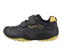 Geox Garçon J New Savage Boy A Chaussures, Navy/Ochreyellow, 35 EU