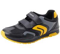Geox Garçon J Pavel A Baskets Basses,Black Yellow,31 EU
