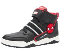 Geox Garçon J Perth Boy D Basket, Black Red, 31 EU
