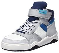 Geox Garçon J Perth Boy F Basket, Lt Grey Lt Blue, 28 EU