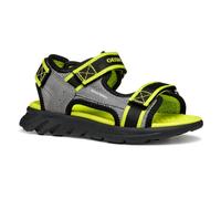 Geox J Sandal AIRADYUM BO, Grey/Lime, 35 EU