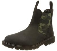 Geox Garçon J Shaylax Boy A Bottines, Black/Mimetic, 38 EU