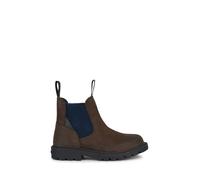 Geox J SHAYLAX Boy Bateau à Cheville, Brown Navy, 33 EU