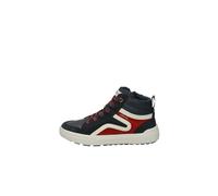 Geox Garçon J Weemble Boy B Sneakers, Navy/Red, 37 EU