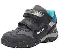 Geox Garçon Jr Baltic Boy Abx Basket, Black Petrol, 35 EU