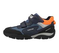 Geox Garçon Jr Baltic Boy B Abx Chaussures, Navy/Orange, 24 EU