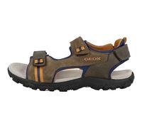Geox Garçon Jr Sandal Strada A Sandales, Brown/Avio, 29 EU