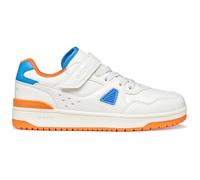 Geox J Washiba Boy A Basket, Blanc/Orange, 24 EU