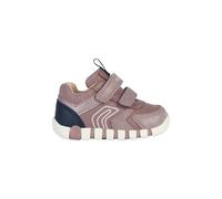 Geox Girl's B Iupidoo C Sneaker, Rose Smoke Navy, 25 EU