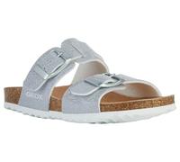 Geox Girl's J Adriel E Sandal, Argenté., 1.5 UK
