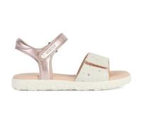 Geox Girl's J Sandal Haiti, Old Rose Off White, 35 EU