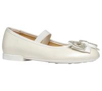 Geox Girl's Jr Plie' D Ballet Flat, Blanc, 11 UK Child