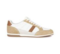 Geox Herren U Renan A Sneaker, White Browncotto, 42 EU