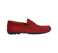 Geox, Homme, Chaussures, Rouge, Taille: 42 EU Mocassin en daim rouge Kosmopolis Grip