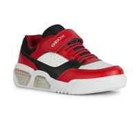 Geox Homme J Illuminus Boy C Basket, Rouge/Noir, 37 EU