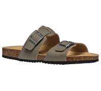 Geox Homme U Ghita B Sandale à glissière, Taupe, 45 EU