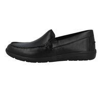 Geox Homme U Leitan E Mocassins, Black, 39 EU