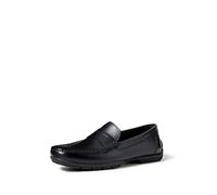 Geox Homme U Moner W 2Fit D Mocassins, Black, 41 EU