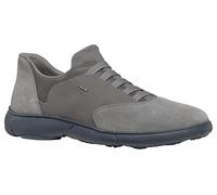 Geox Homme U Nebula 2.0 E Basket, Gris foncé et Bleu Marine, 46 EU