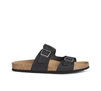 Geox Homme U Sandal Ghita B Sandales, Black, 43 EU