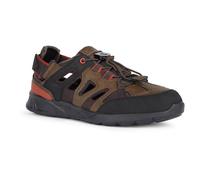 Geox Homme U Sanzio D Sandales de Sport, Marron foncé, 42 EU