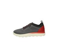 Geox Homme U SPHERICA E Basket, DK Grey/Red, 44 EU